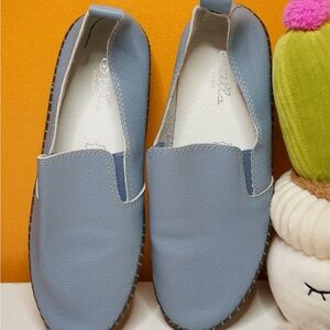 Chic Light Blue Women's Slip-On Slippers